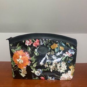 Vintage Black Floral Clutch